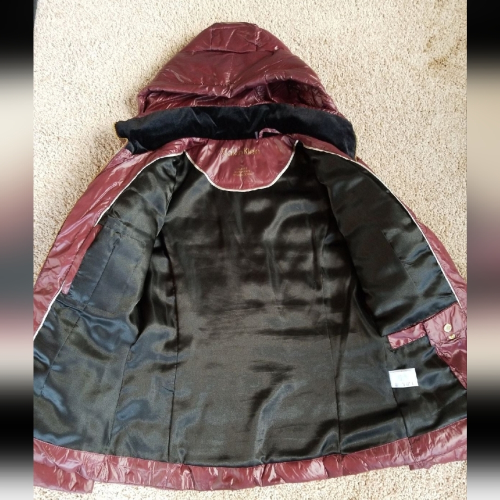 Maroon Calvin Klein Packable Down Jacket - image 7